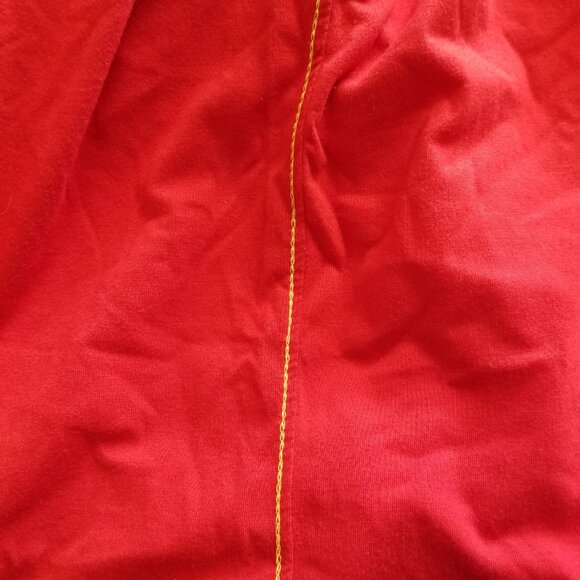 Polo Franky Max Red Yellow Ferrari Pit Crew Rugby Men Large Preppy - Picture 8 of 10